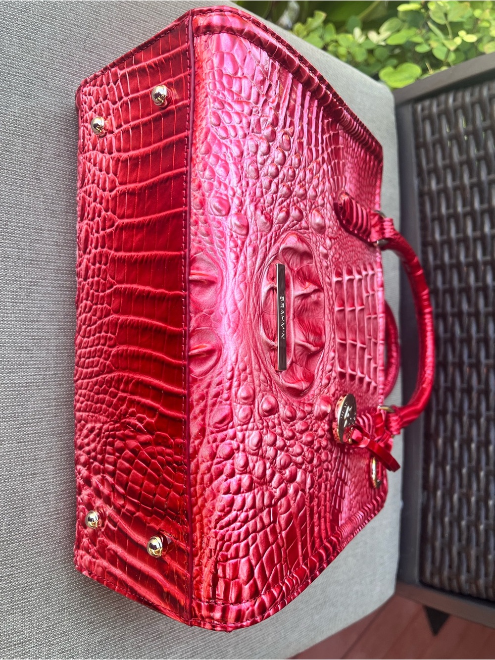 NWT Brahmin CAMI in EMBRACE Ombre Melbourne Satchel - Picture 5 of 14